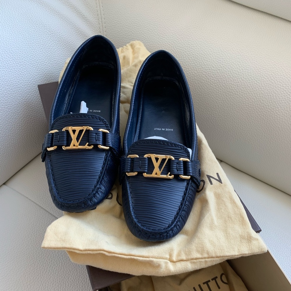 Louis Vuitton Oxford Loafers Women’s Navy Blue